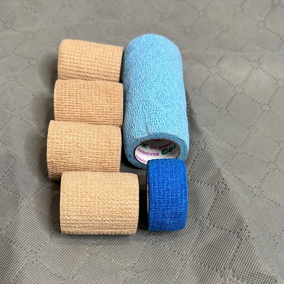 Pet Bandage Wraps - Brown, Blue Assorted Sizes 6 Rolls Dog Horse Sports Wrap NWT - Picture 7 of 7